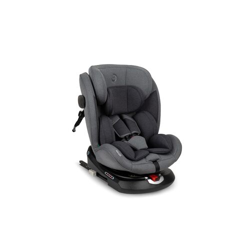 Scaun Auto I-Size 40-150 cm, Rear Facing, Momi Emi - Grey, Culoare: Gri/Negru, Grupa: 0-36kg (0 luni - 12 ani)