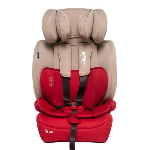 Scaun Auto Juju Safe Rider i-Size, Bej-Bordo, Culoare: Bej, Grupa: 9-36kg (9 luni - 12 ani),poza 4