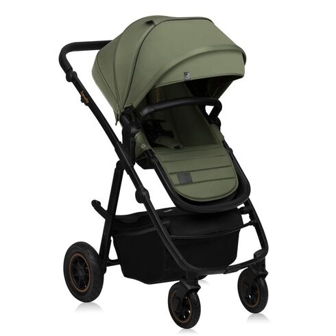 Carucior 3 in 1, Lionelo, Amber Plus, Pana la 22 kg, Verde, Culoare: Verde, Model: 3 in 1,poza 3