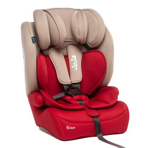 Scaun Auto Juju Safe Rider i-Size, Bej-Bordo, Culoare: Bej, Grupa: 9-36kg (9 luni - 12 ani)