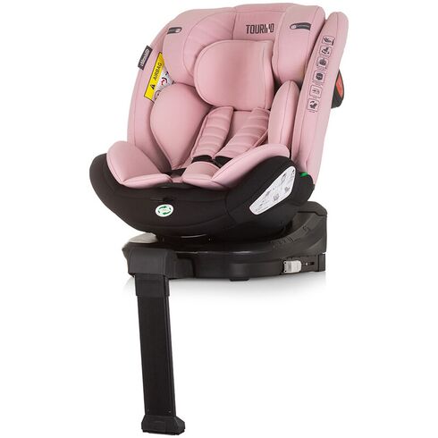 Scaun auto Chipolino Tourino I-Size 40-150 cm flamingo cu sistem Isofix, Culoare: Roz, Grupa: 0-36kg (0 luni - 12 ani),poza 3