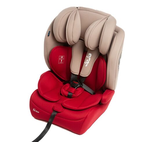 Scaun Auto Juju Safe Rider i-Size, Bej-Bordo, Culoare: Bej, Grupa: 9-36kg (9 luni - 12 ani),poza 5