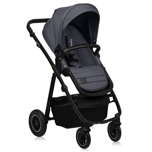 Carucior 2 in 1, Lionelo, Amber Plus, Pana la 22 kg, Gri inchis, Culoare: Gri, Model: 2 in 1,poza 3