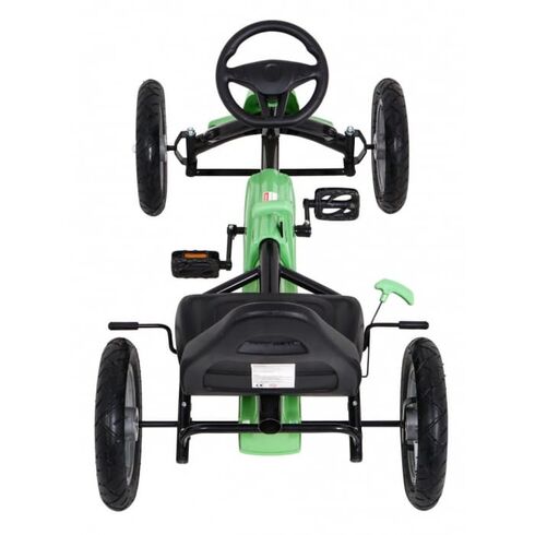 Kart cu pedale si roti gonflabile, varsta 3 ani+, 113x60x65 cm, Gokart STAR - Verde, Culoare: Verde - poza 5 - ExclusivMAG.ro