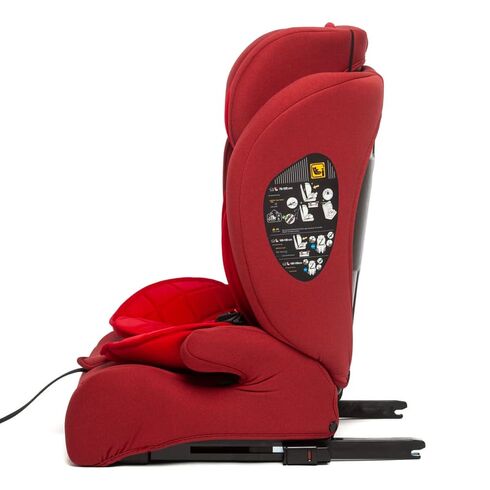 Scaun Auto Juju Pro Rider i-Size, Rosu, Culoare: Rosu, Grupa: 9-36kg (9 luni - 12 ani),poza 6