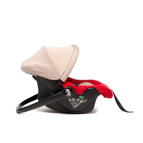 Cos Auto Juju Baby Boo i-Size, Bej-Bordo, Culoare: Crem, Grupa: 0-13kg (0 luni - 12 luni),poza 4  - ExclusivMAG.ro Cos Auto Juju Baby Boo i-Size, Bej-Bordo, Culoare: Crem, Grupa: 0-13kg (0 luni - 12 luni),poza 4