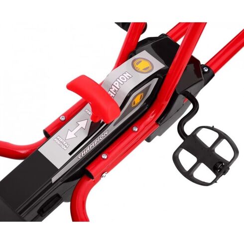 Kart cu pedale si roti gonflabile, varsta 3 ani+, 114x59x63 cm, Gokart CHAMPION - Rosu, Culoare: Rosu,poza 5