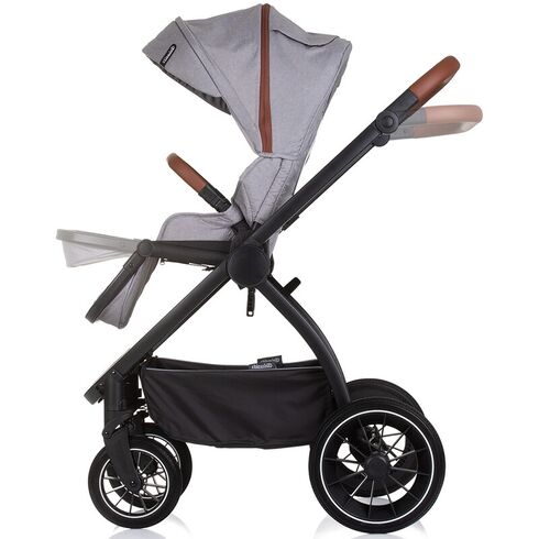 Carucior Chipolino Prestige 3 in 1 cloud grey, Culoare: Gri, Model: 3 in 1,poza 10