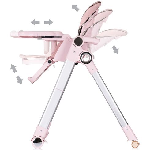 Scaun de masa Chipolino Super Chef 2 in 1 pink marshmallow, Culoare: Roz,poza 7