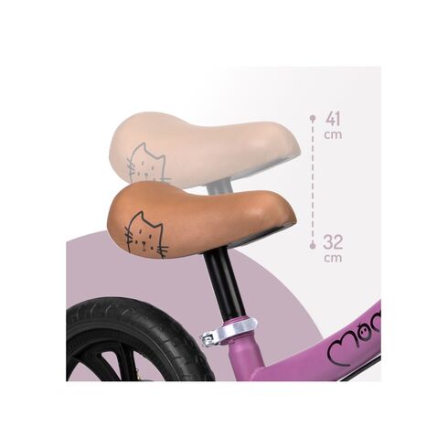 Bicicleta fara pedale, Momi Breki - Purple, Culoare: Roz, Dimensiuni: 12 inch,poza 6