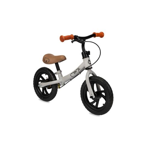 Bicicleta fara pedale, Momi Breki - Grey, Culoare: Gri, Dimensiuni: 12 inch  - ExclusivMAG.ro
