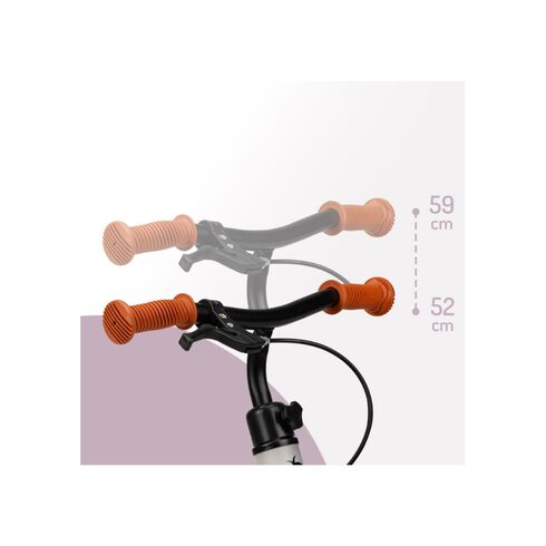 Bicicleta fara pedale, Momi Breki - Grey, Culoare: Gri, Dimensiuni: 12 inch - poza 6 - ExclusivMAG.ro