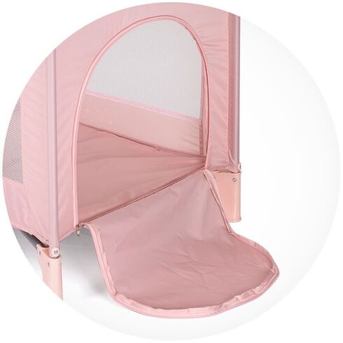 Patut pliabil Chipolino Capri Cat pink, Culoare: Roz, Dimensiuni: 120x60,poza 2