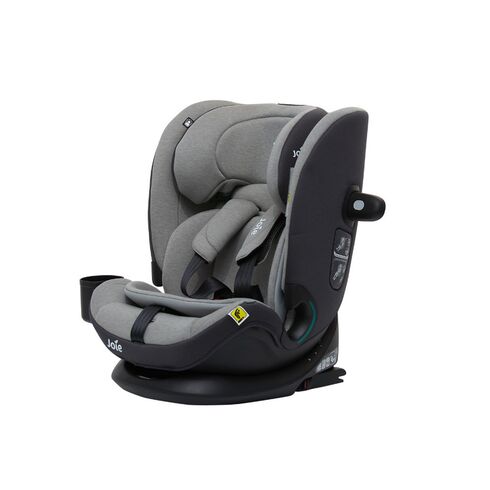 Scaun auto Joie i-Bold Ash, 76-150 cm, certificat R129 si testat ADAC, Culoare: Gri deschis, Grupa: 9-36kg (9 luni - 12 ani)