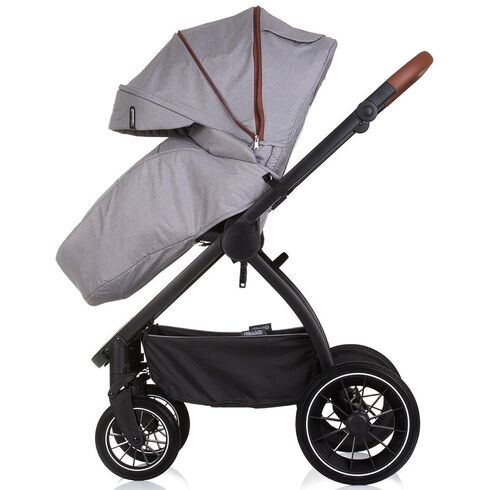 Carucior Chipolino Prestige 3 in 1 cloud grey, Culoare: Gri, Model: 3 in 1,poza 11