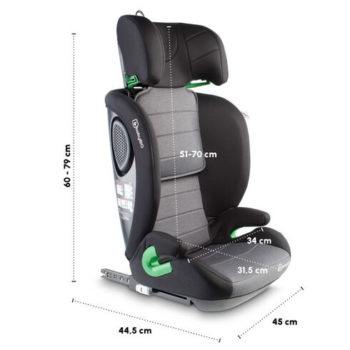 Scaun auto BabyGo SafeChild2 Grey, 100-150 cm, certificat R129, Culoare: Gri/Negru, Grupa: 15-36kg (4 ani - 12 ani),poza 5  - ExclusivMAG.ro Scaun auto BabyGo SafeChild2 Grey, 100-150 cm, certificat R129, Culoare: Gri/Negru, Grupa: 15-36kg (4 ani - 12 ani),poza 5