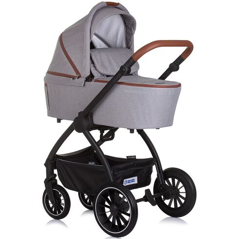 Carucior Chipolino Prestige 3 in 1 cloud grey, Culoare: Gri, Model: 3 in 1,poza 3