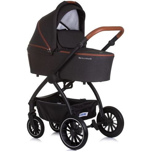 Carucior Chipolino Prestige 3 in 1 blackberry, Culoare: Negru, Model: 3 in 1,poza 3  - ExclusivMAG.ro Carucior Chipolino Prestige 3 in 1 blackberry, Culoare: Negru, Model: 3 in 1,poza 3