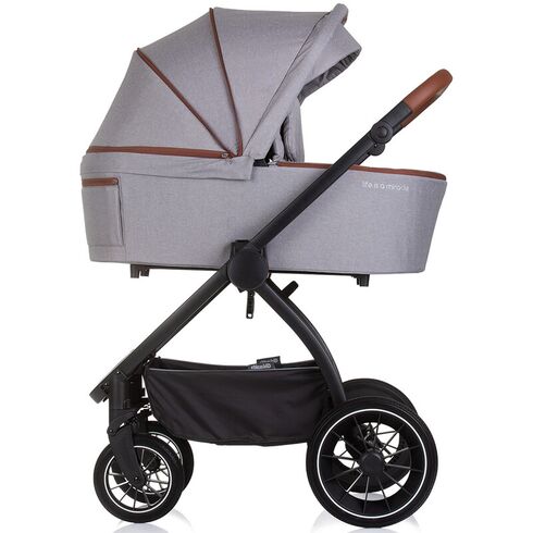 Carucior Chipolino Prestige 3 in 1 cloud grey, Culoare: Gri, Model: 3 in 1,poza 5
