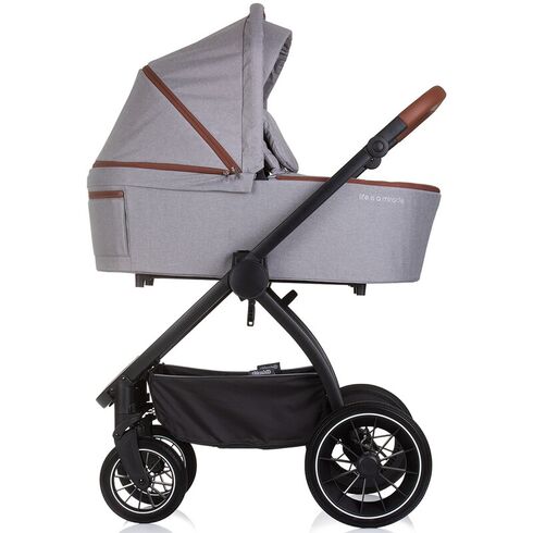 Carucior Chipolino Prestige 3 in 1 cloud grey, Culoare: Gri, Model: 3 in 1,poza 4