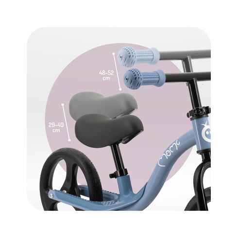 Bicicleta fara pedale cu roti led , Momi Isoka - Blue, Culoare: Blue, Dimensiuni: 10 inch,poza 5