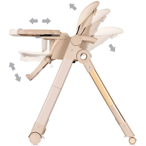 Scaun de masa Chipolino Super Chef 2 in 1 tiramisu, Culoare: Crem,poza 7