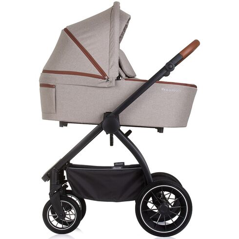 Carucior Chipolino Prestige 3 in 1 tiramisu, Culoare: Crem, Model: 3 in 1,poza 4  - ExclusivMAG.ro Carucior Chipolino Prestige 3 in 1 tiramisu, Culoare: Crem, Model: 3 in 1,poza 4