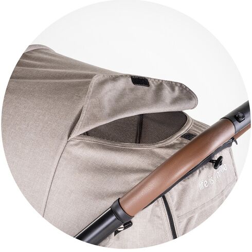 Carucior sport Chipolino Ultera cu husa picioare tiramisu, Culoare: Crem, Model: sport,poza 11