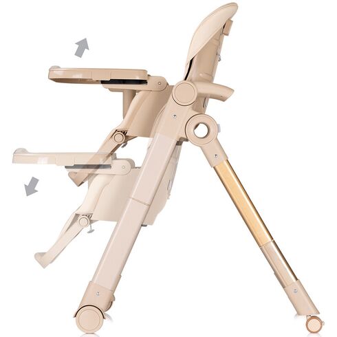 Scaun de masa Chipolino Super Chef 2 in 1 tiramisu, Culoare: Crem,poza 6