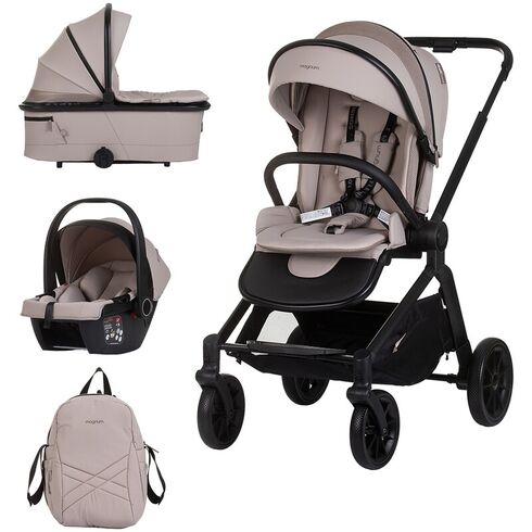 Carucior Chipolino Magnum 3 in 1 tiramisu, Culoare: Crem, Model: 3 in 1,poza 2  - ExclusivMAG.ro Carucior Chipolino Magnum 3 in 1 tiramisu, Culoare: Crem, Model: 3 in 1,poza 2