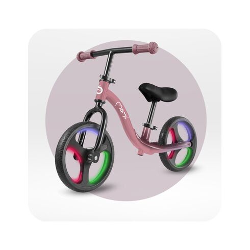 Bicicleta fara pedale cu roti led , Momi Isoka - Pink, Culoare: Roz, Dimensiuni: 10 inch,poza 6
