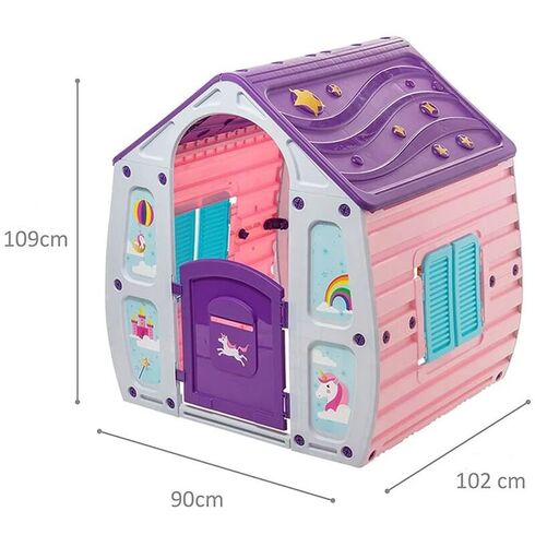 Casuta pentru copii Chipolino Magical House Unicorn, Culoare: Roz,poza 4