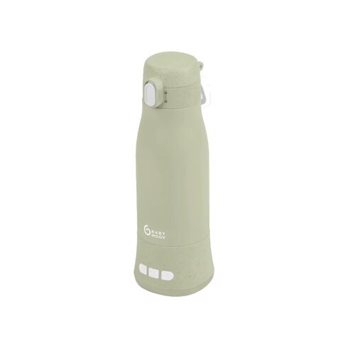 Moov & Feed Incalzitor de biberoane portabil si reincarcabil, Sage Green Babymoov, Culoare: Verde