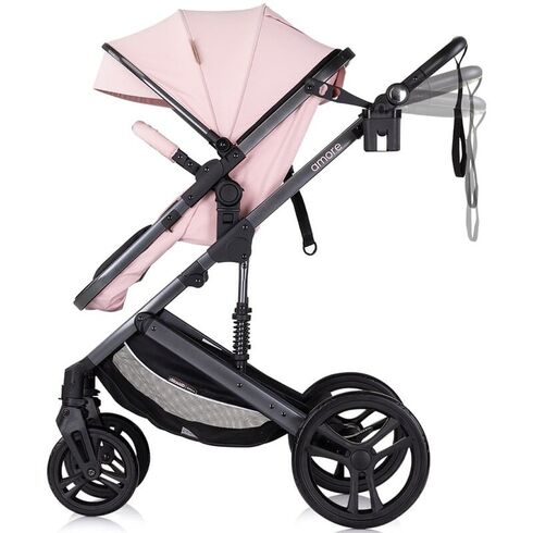 Carucior Chipolino Amore 3 in 1 pink marshmallow, Culoare: Roz, Model: 3 in 1,poza 6