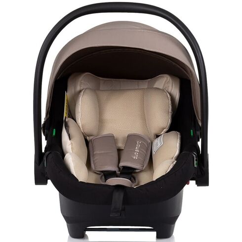 Carucior gemeni Chipolino Duo Smart 3 in 1 tiramisu, Culoare: Crem, Model: gemeni,poza 15