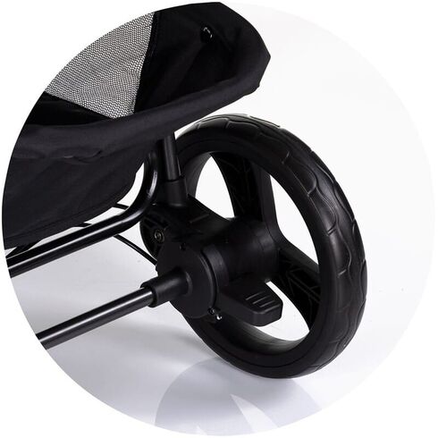 Carucior gemeni Chipolino Duo Smart 3 in 1 cloud, Culoare: Gri/Negru, Model: gemeni,poza 13