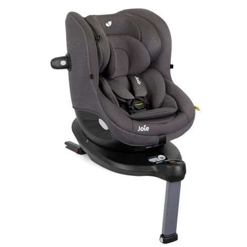 Scaun auto Joie i-Spin 360° Thunder, 40-105 cm, testat ADAC si certificat R129, Culoare: Gri, Grupa: 0-18kg (0 luni - 4 ani)