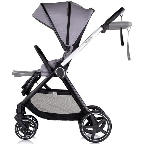 Carucior Chipolino Marbella 3 in 1 cloud grey, Culoare: Gri, Model: 3 in 1,poza 5