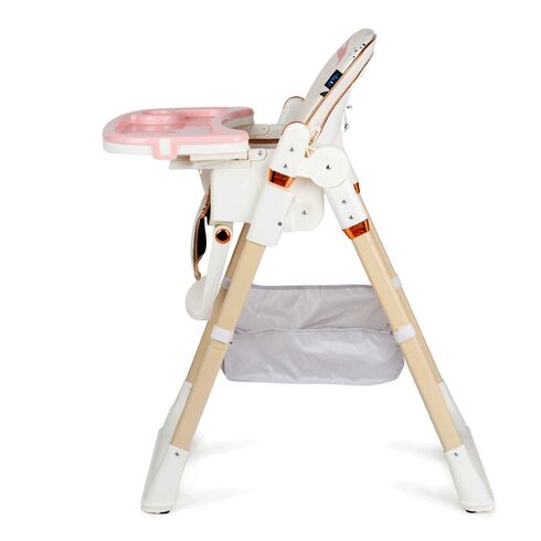 Scaun de masa Juju Eat&Fun, Pink Stars, Culoare: Roz,poza 3