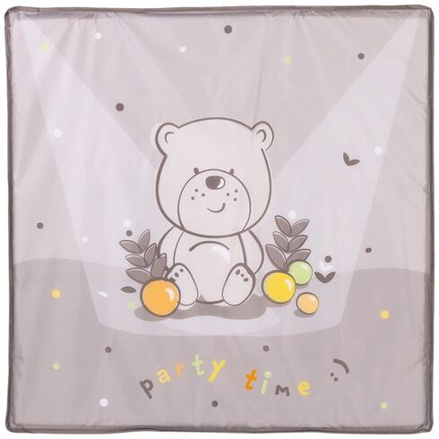 Tarc de joaca pliabil Chipolino Pop Up Bear beige, Culoare: Bej, Dimensiuni: 100x100,poza 3