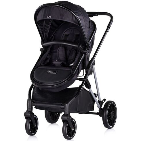 Carucior Chipolino Aura 2 in 1 blackberry, Culoare: Negru, Model: 2 in 1,poza 2