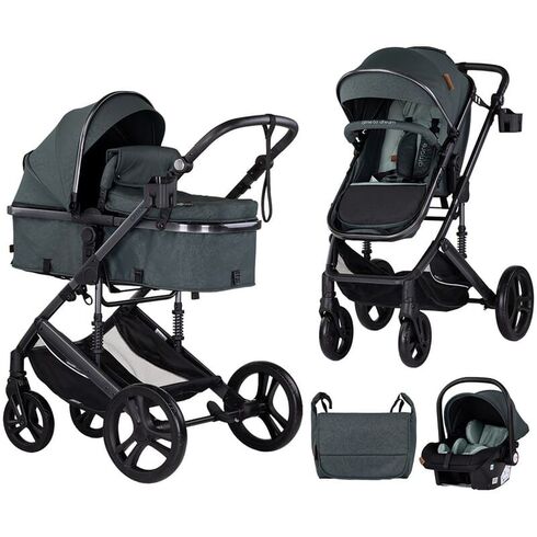 Carucior Chipolino Amore 3 in 1 basil, Culoare: Verde, Model: 3 in 1