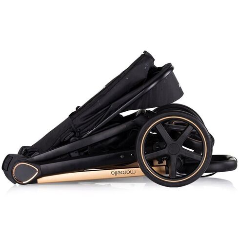 Carucior Chipolino Marbella 3 in 1 blackberry, Culoare: Negru, Model: 3 in 1,poza 9