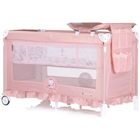 Patut pliabil Chipolino Palace Cat pink, Culoare: Roz, Dimensiuni: 140x70,poza 3