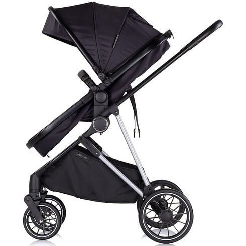 Carucior Chipolino Aura 2 in 1 blackberry, Culoare: Negru, Model: 2 in 1,poza 4