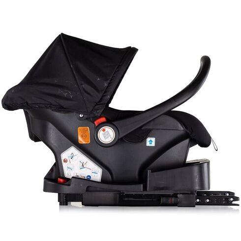 Carucior Chipolino Marbella 3 in 1 blackberry, Culoare: Negru, Model: 3 in 1,poza 13