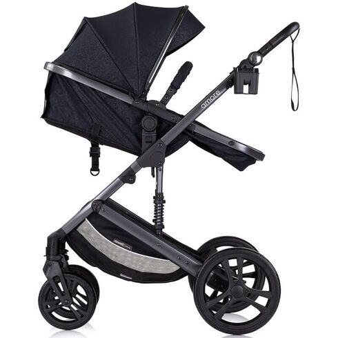 Carucior Chipolino Amore 2 in 1 blackberry, Culoare: Negru, Model: 2 in 1,poza 5