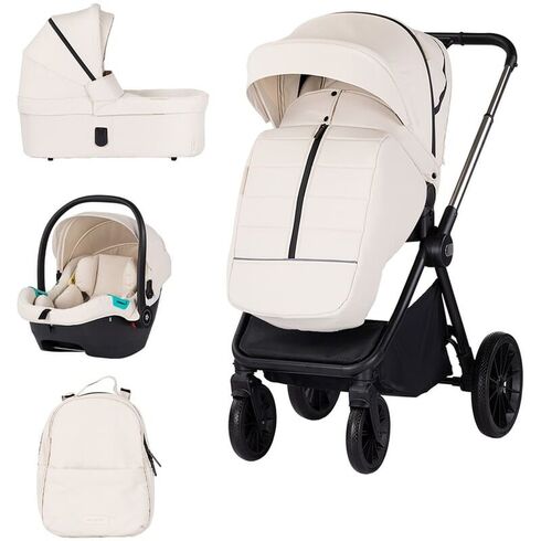 Carucior Chipolino Encanto 3 in 1 biscotta, Culoare: Bej, Model: 3 in 1