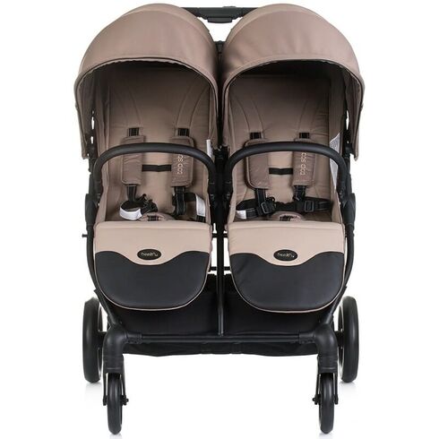 Carucior gemeni Chipolino Top Stars tiramisu, Culoare: Crem, Model: gemeni,poza 3