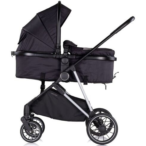 Carucior Chipolino Aura 2 in 1 blackberry, Culoare: Negru, Model: 2 in 1,poza 6
